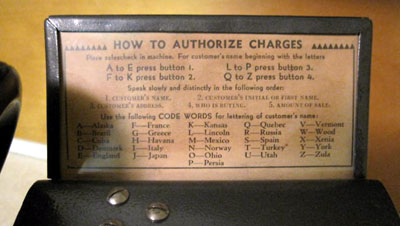 Instructions attached to top of set