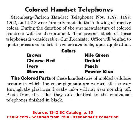 SC 1942 Catalog - Colors