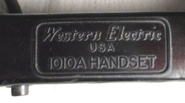 WE 1010A handle marking