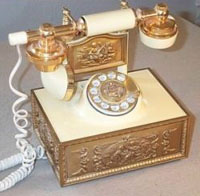 Cradle
                  Phone, Antique Gold