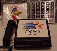 Olympics 84, with three interchangeable
                    plaques