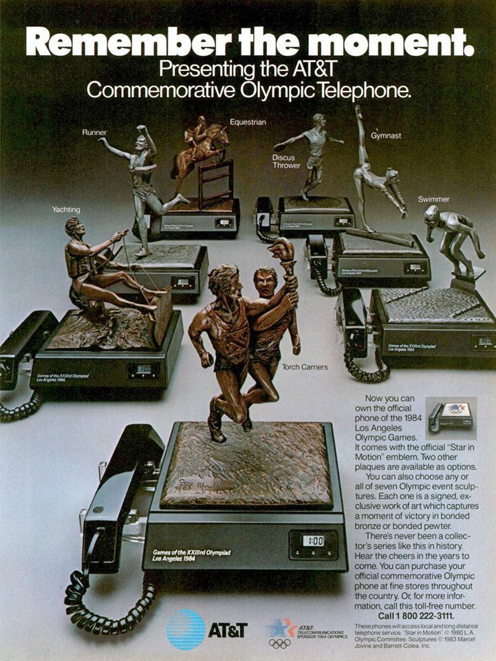 AT&T ad for the Olympic showcase phones