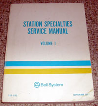 Station Specialties Services Manual