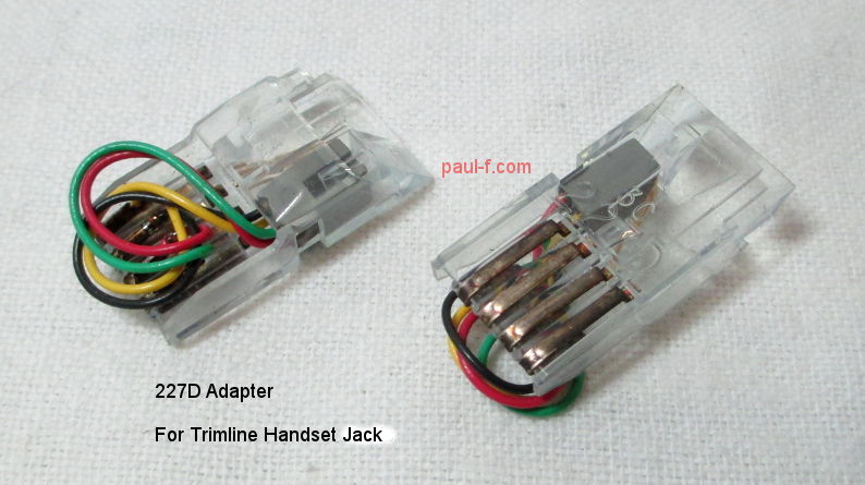 227D
                    adapter for Trimline handset jacks