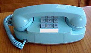 Wedgewood Blue Western Electric Princess TouchTone Desk Telephone Limited Ed. 