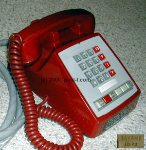Phone Pink 564 Type Circuit 5 VTG ITT Rotary Dial Desk Telephone Multi Line 