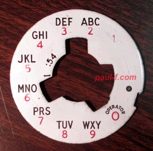 P-340016 plate for #6 dial